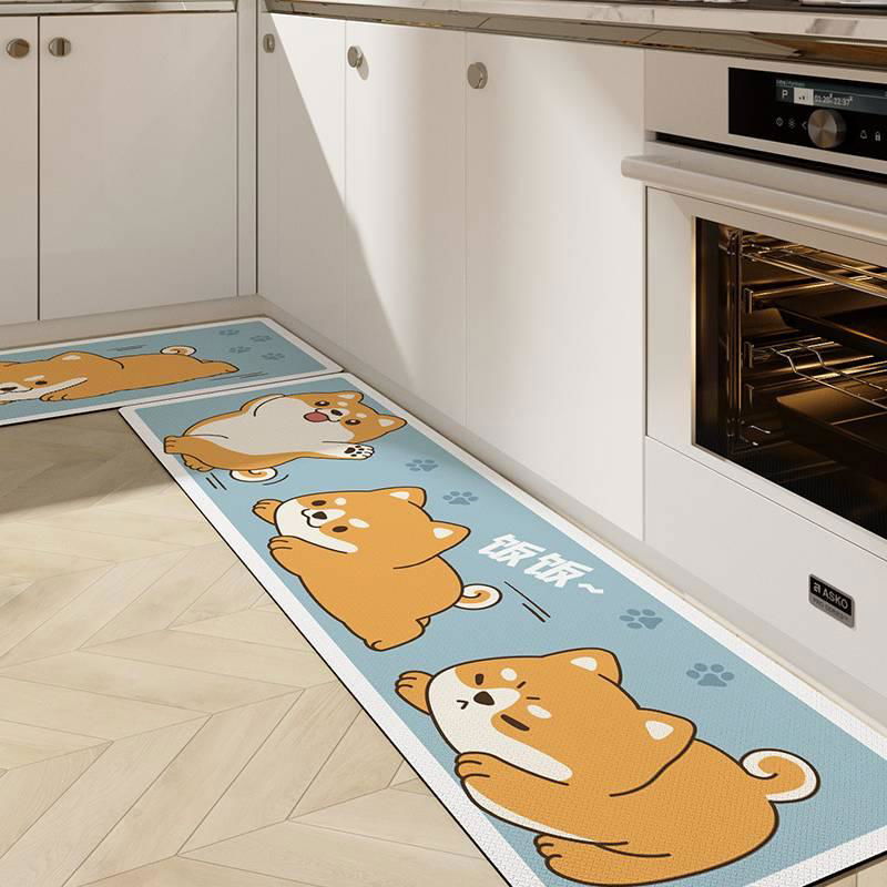 Cute Kitchen Mats-Waterproof and Oil-Proof Anti-Fatigue PU Leather Floor Mats - Viva Essence