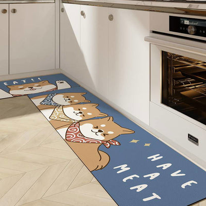 Cute Kitchen Mats-Waterproof and Oil-Proof Anti-Fatigue PU Leather Floor Mats - Viva Essence