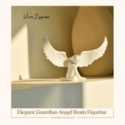 Elegant angel figurine with graceful wings, adding serene home decor to your sanctuary space - vivaessencepet