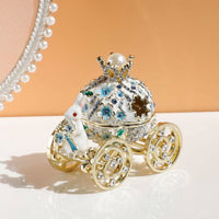 Light Blue Cherry and Bunny Carriage