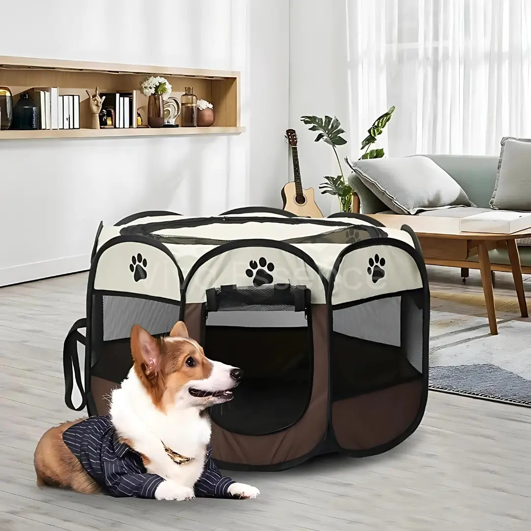 Recinto traspirante per gatti con parte superiore con zip e rete resistente agli strappi per una buona visibilità - vivaessencepet