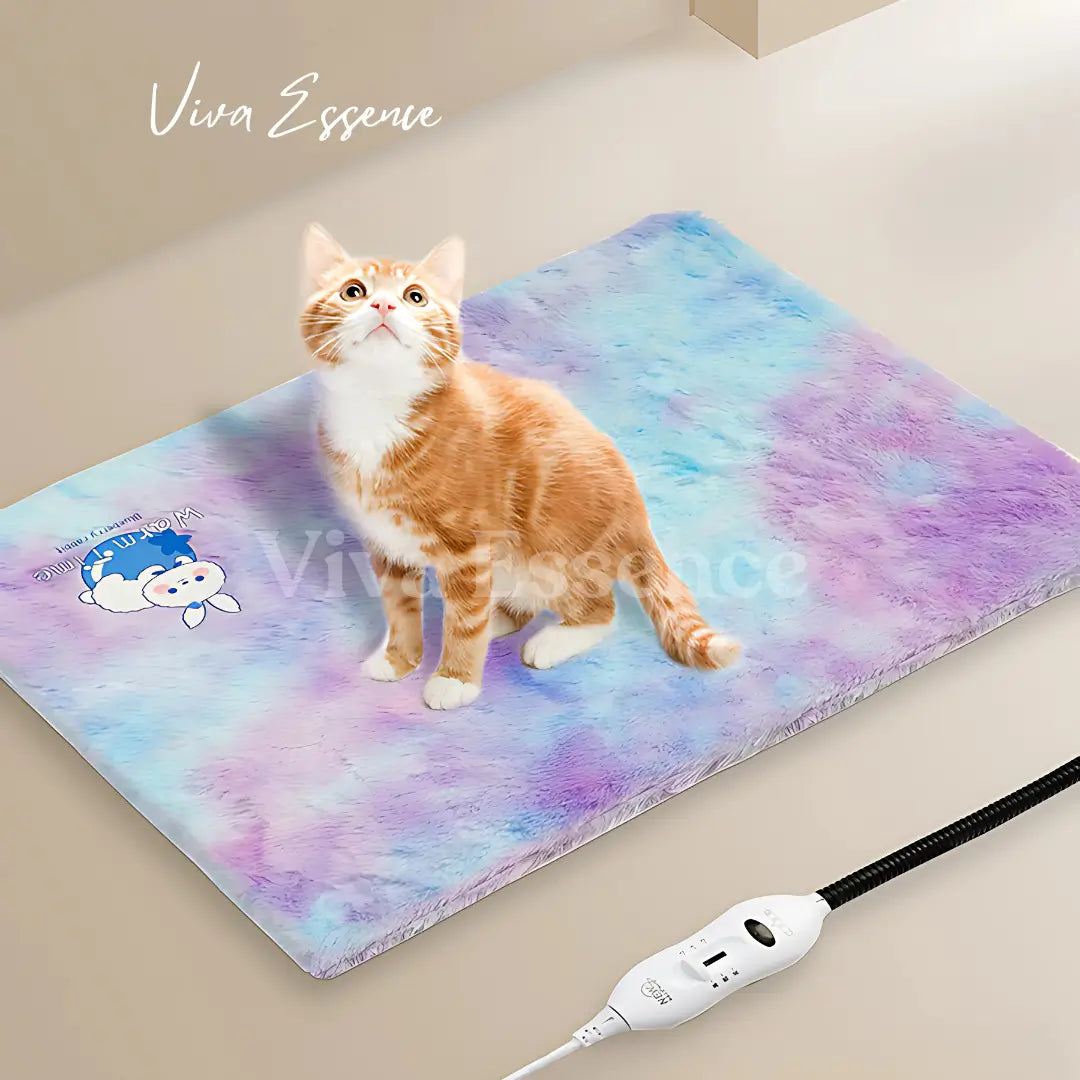 CozyGlow pet warming pad with a soft washable cover for supervised indoor comfort - vivaessencepet