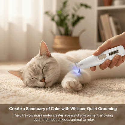 HydroGuard Waterproof Paw Groomer with LED Precision - -Viva Essence Pet