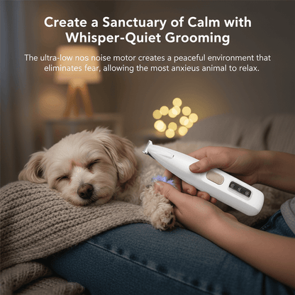 HydroGuard Waterproof Paw Groomer with LED Precision - -Viva Essence Pet