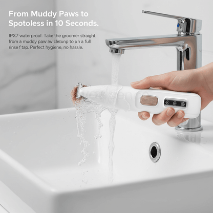 HydroGuard Waterproof Paw Groomer with LED Precision - -Viva Essence Pet