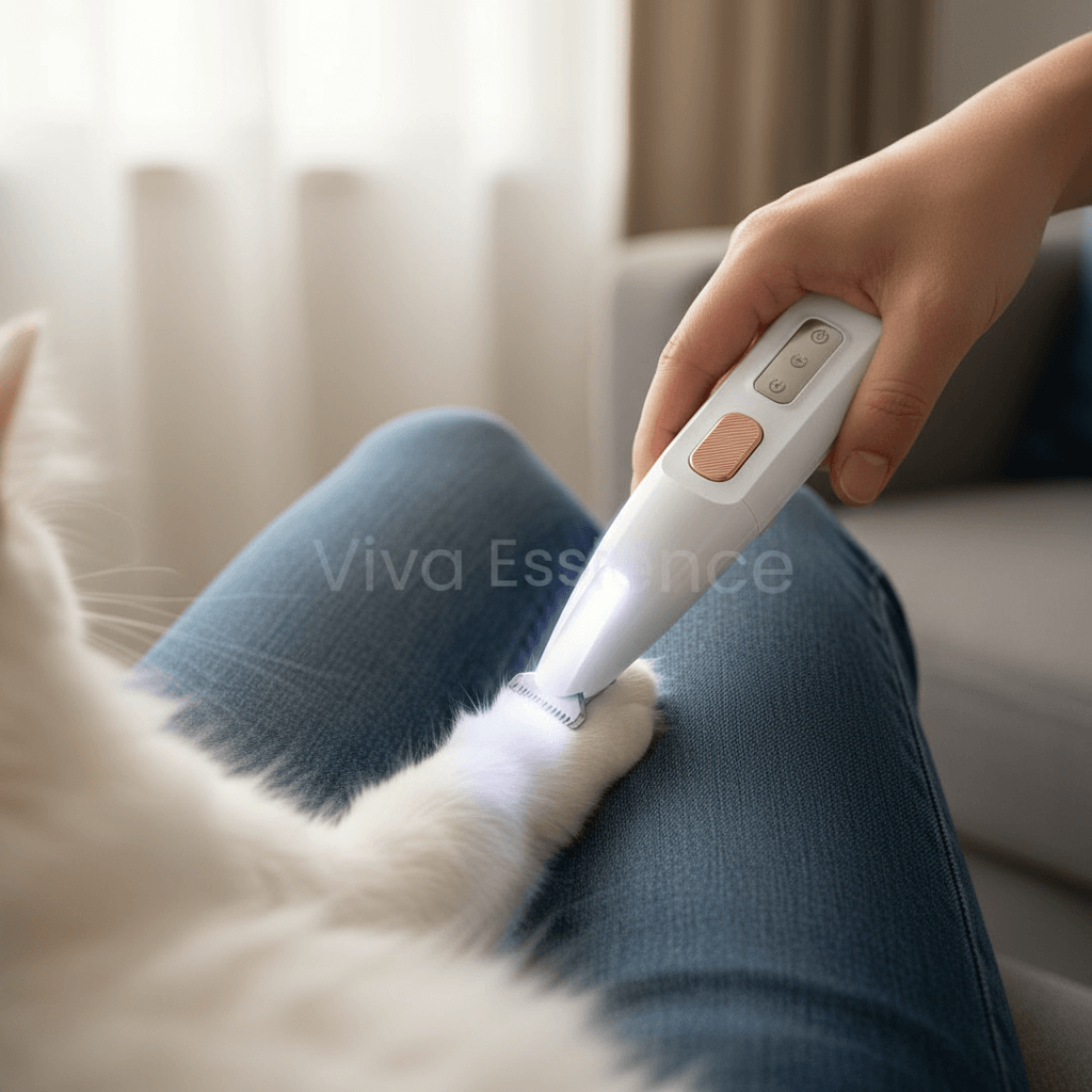 HydroGuard Waterproof Paw Groomer with LED Precision - -Viva Essence Pet