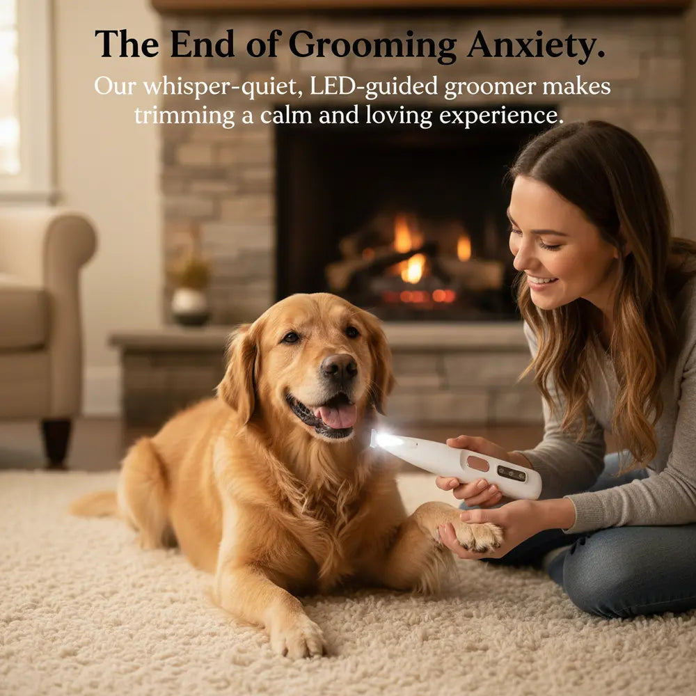 HydroGuard Waterproof Paw Groomer with LED Precision - -Viva Essence Pet