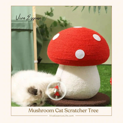 Mushroom Cat Scratcher Tree - Viva Essence