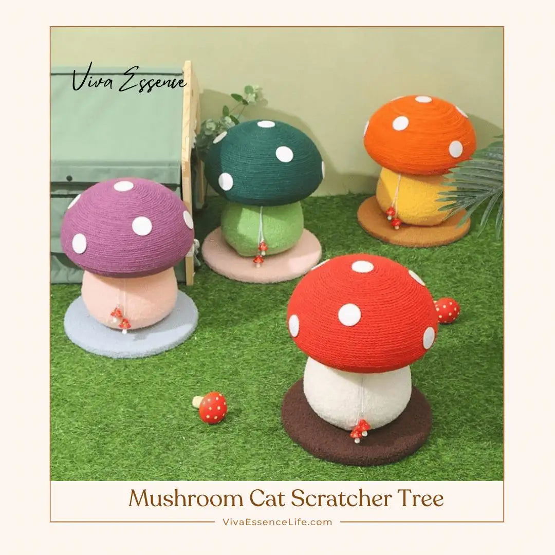 Mushroom Cat Scratcher Tree - Viva Essence