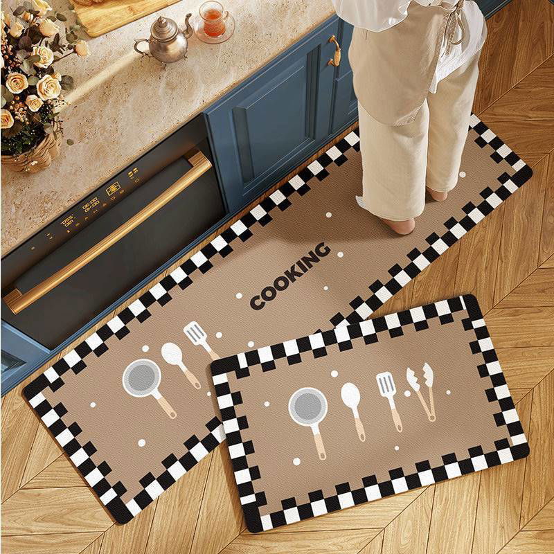 Non-slip Oil-proof Long Kitchen Mat – Durable Home Essential - Cooking in Progress Viva Essence