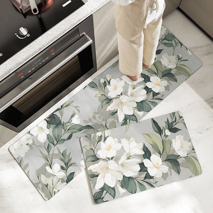 Non-slip Oil-proof Long Kitchen Mat – Durable Home Essential - Spring Camellia Viva Essence