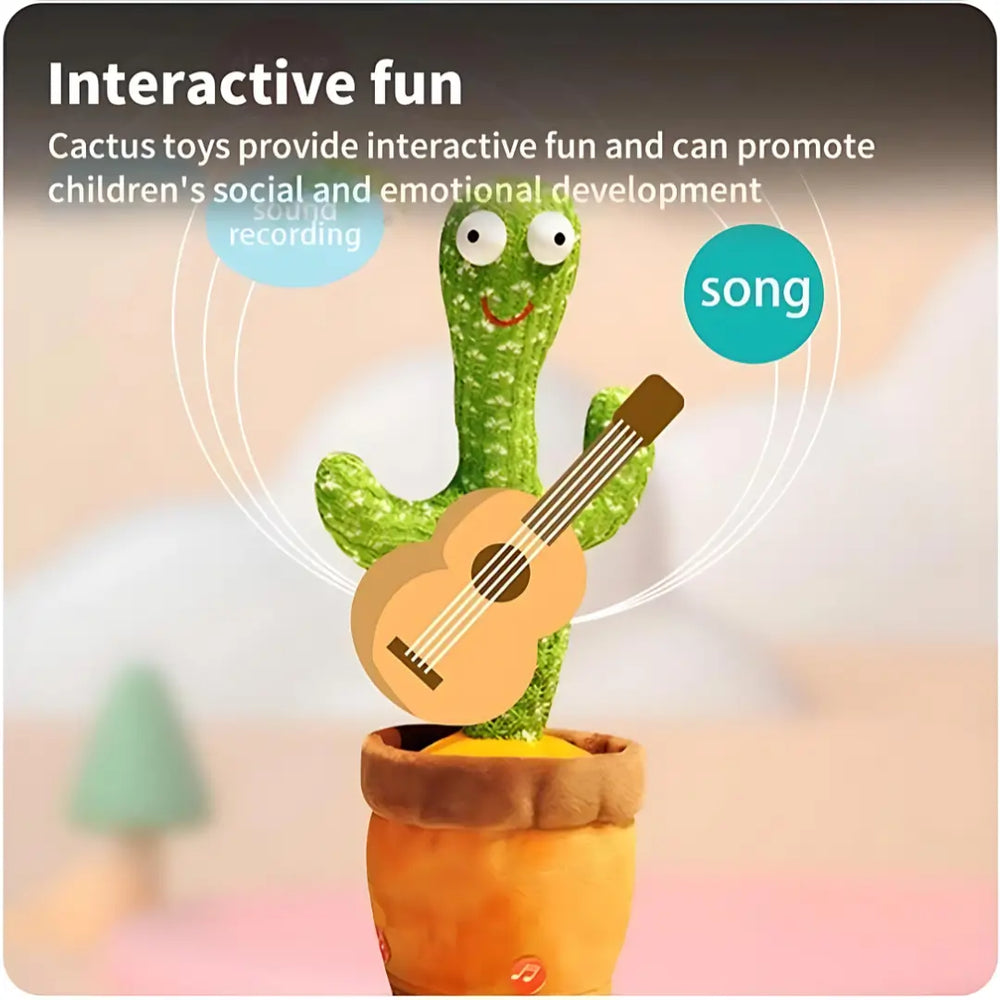 لعبة WigglePaws على شكل صبّار راقص تشغل كلبًا فضوليًا، وتعمل كلعبة ممتعة وآمنة للقلق لدى الحيوانات الأليفة - vivaessencepet