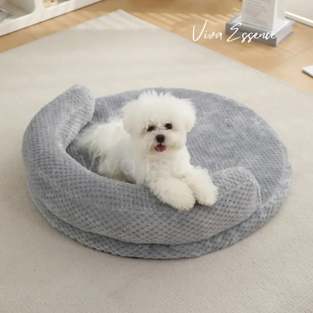 PlushNest Deluxe orthopädisches Haustierbett mit schickem, minimalistischem Design für moderne Haustiermöbel - vivaessencepet