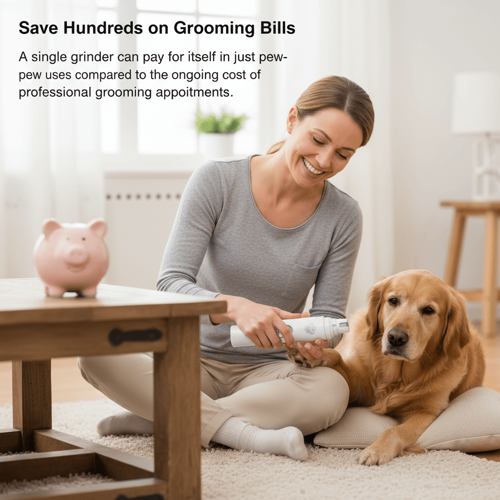 Quiet Pet Nail Grinder for Dogs & Cats - small smoothing sessions - vivaessencepet