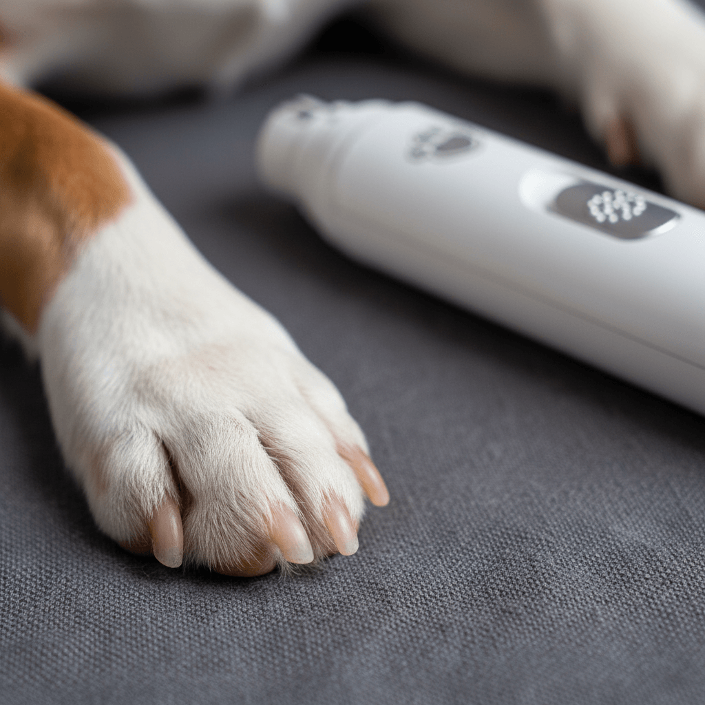 Quiet Pet Nail Grinder for Dogs & Cats - watch the quick, heat & comfort - vivaessencepet