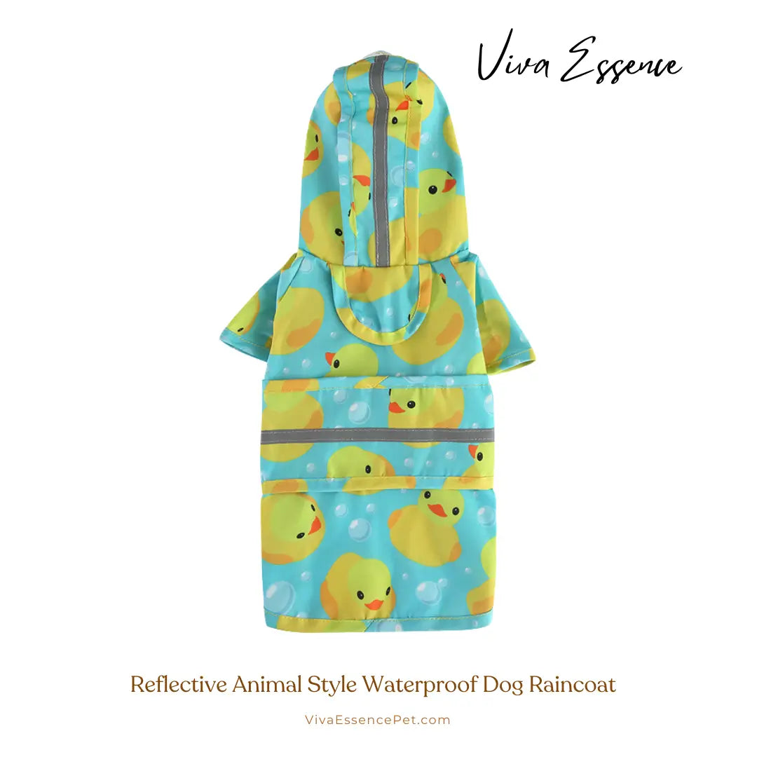 Cappotto costume da cane a papera gialla che offre una protezione impermeabile completa per cuccioli di piccola e media taglia - vivaessencepet