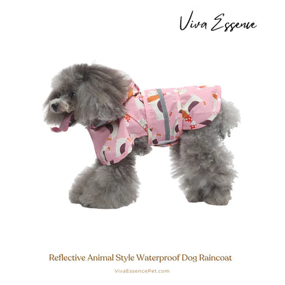 Reflective Animal Style Waterproof Dog Raincoat - Viva Essence