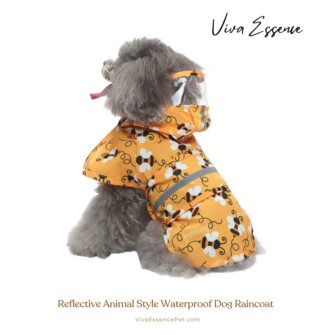 Reflective Animal Style Waterproof Dog Raincoat - Viva Essence