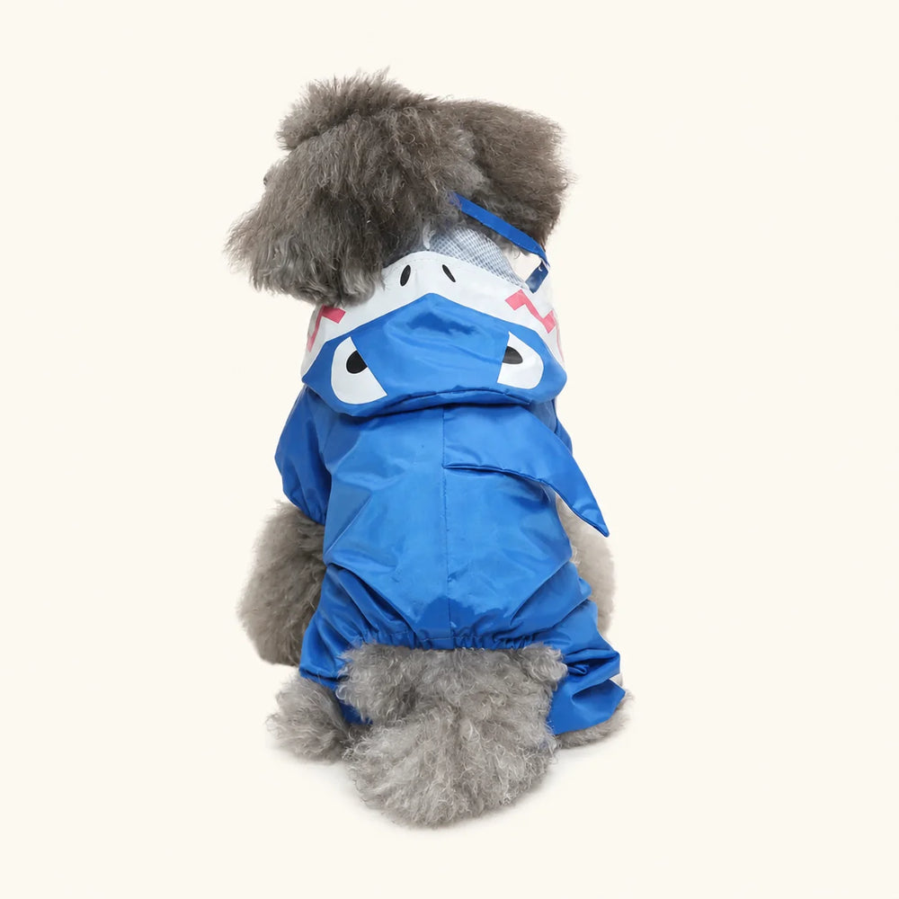 3. Chaqueta impermeable ligera para perro con capucha y visera transparente para proteger el rostro de tu mascota - vivaessencepet