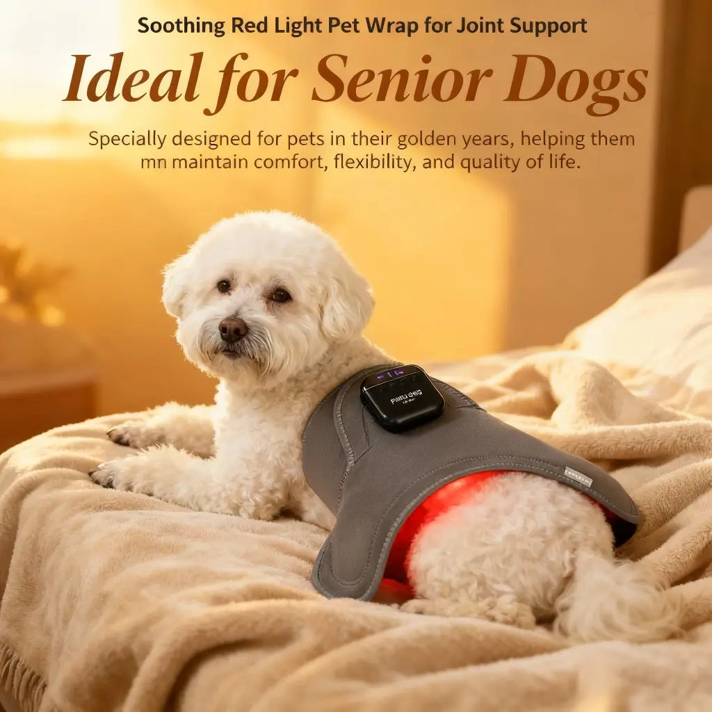 Soothing Red Light Pet Wrap for Joint Support - -Viva Essence Pet