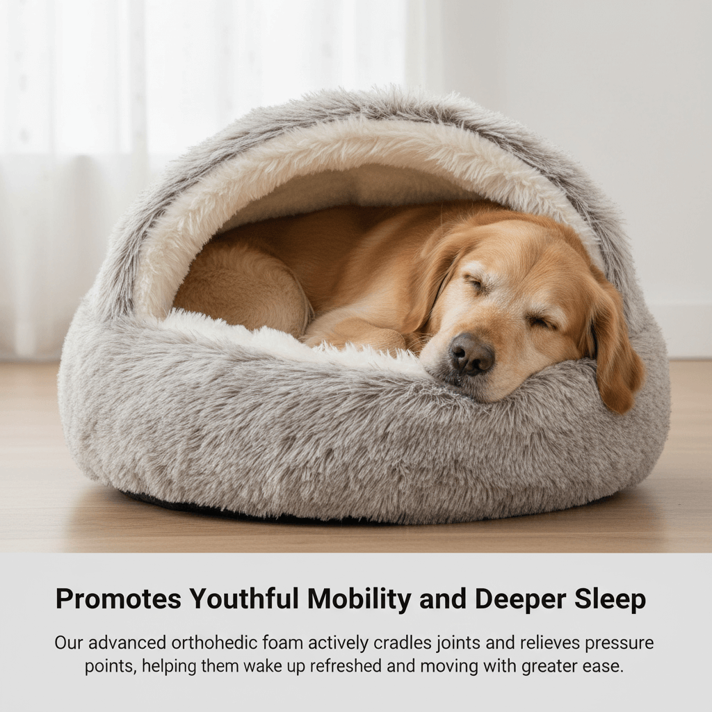 Snuggle™ Haven Deluxe Pet Bed - -Viva Essence Pet