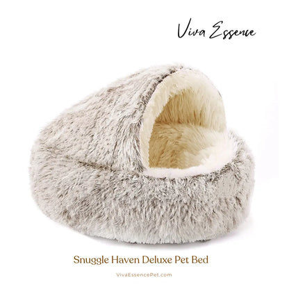 Snuggle Haven Deluxe Pet Bed - Coffee Viva Essence