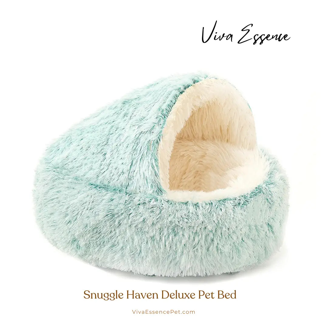 Snuggle Haven Deluxe Pet Bed - Green Viva Essence