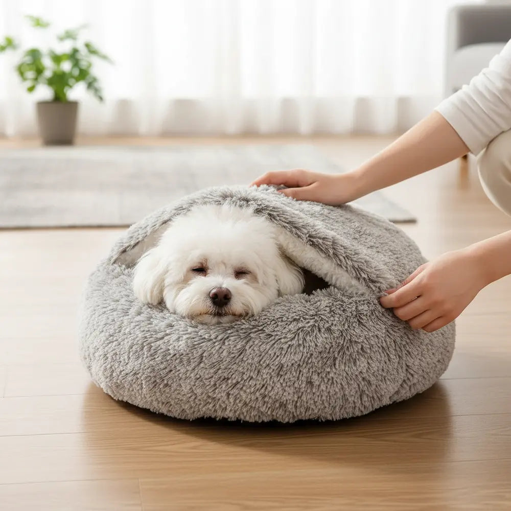 Snuggle™ Haven Deluxe Pet Bed - -Viva Essence Pet