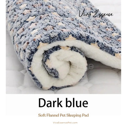 Viva Soft Flannel Potty Training Pet Sleeping Pad - Dark Blue Viva Essence