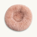 Lit donut apaisant pour animal avec rebord surélevé moelleux pour un confort en position recroquevillée - vivaessencepet