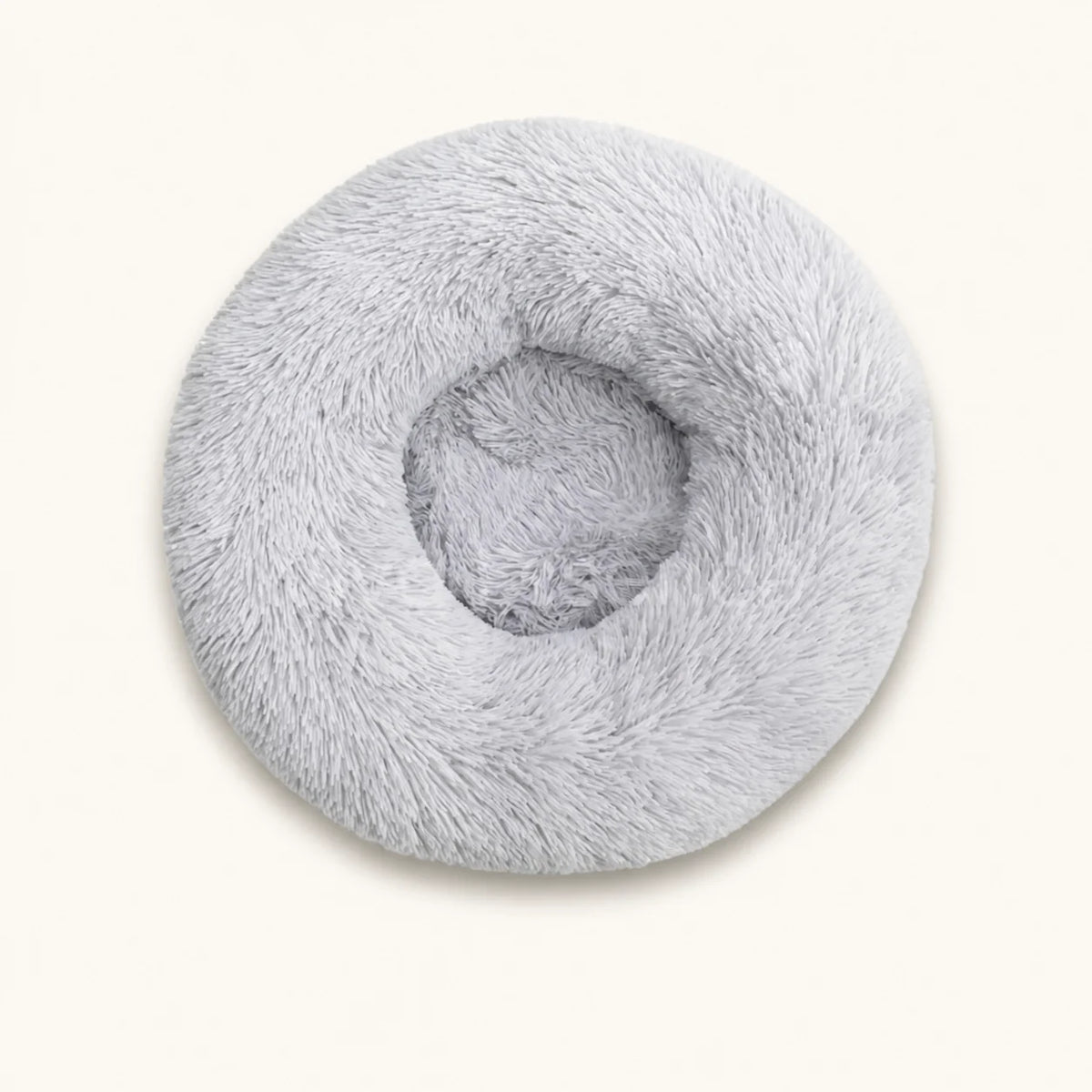 Hands pressing into the soft, deep fibers of the luxury dog bed to demonstrate its plush cushioning - vivaessencepet
