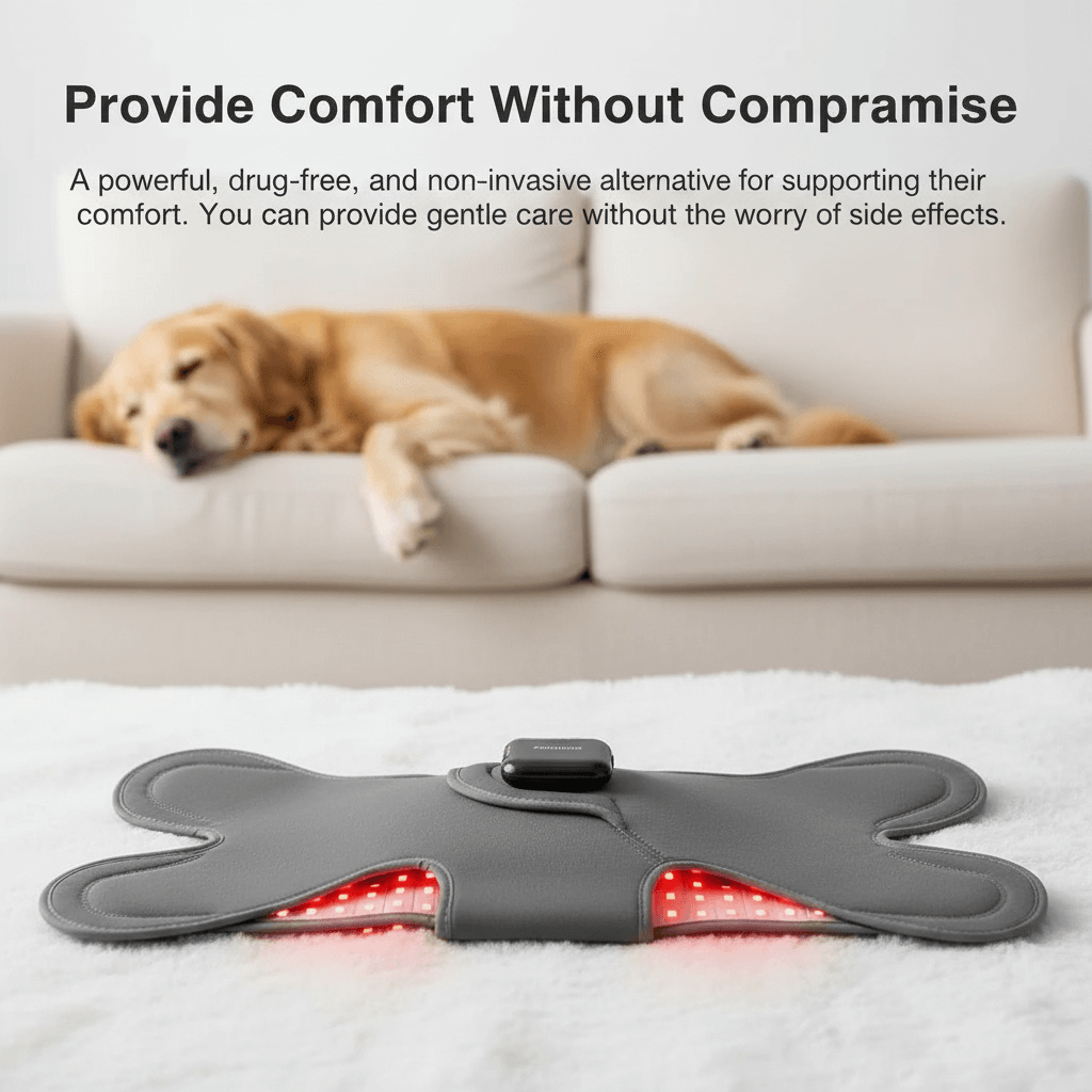 Soothing Red Light Pet Wrap for Joint Support - -Viva Essence Pet