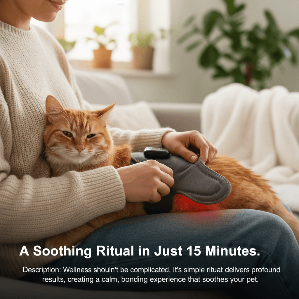 Soothing Red Light Pet Wrap for Joint Support - -Viva Essence Pet