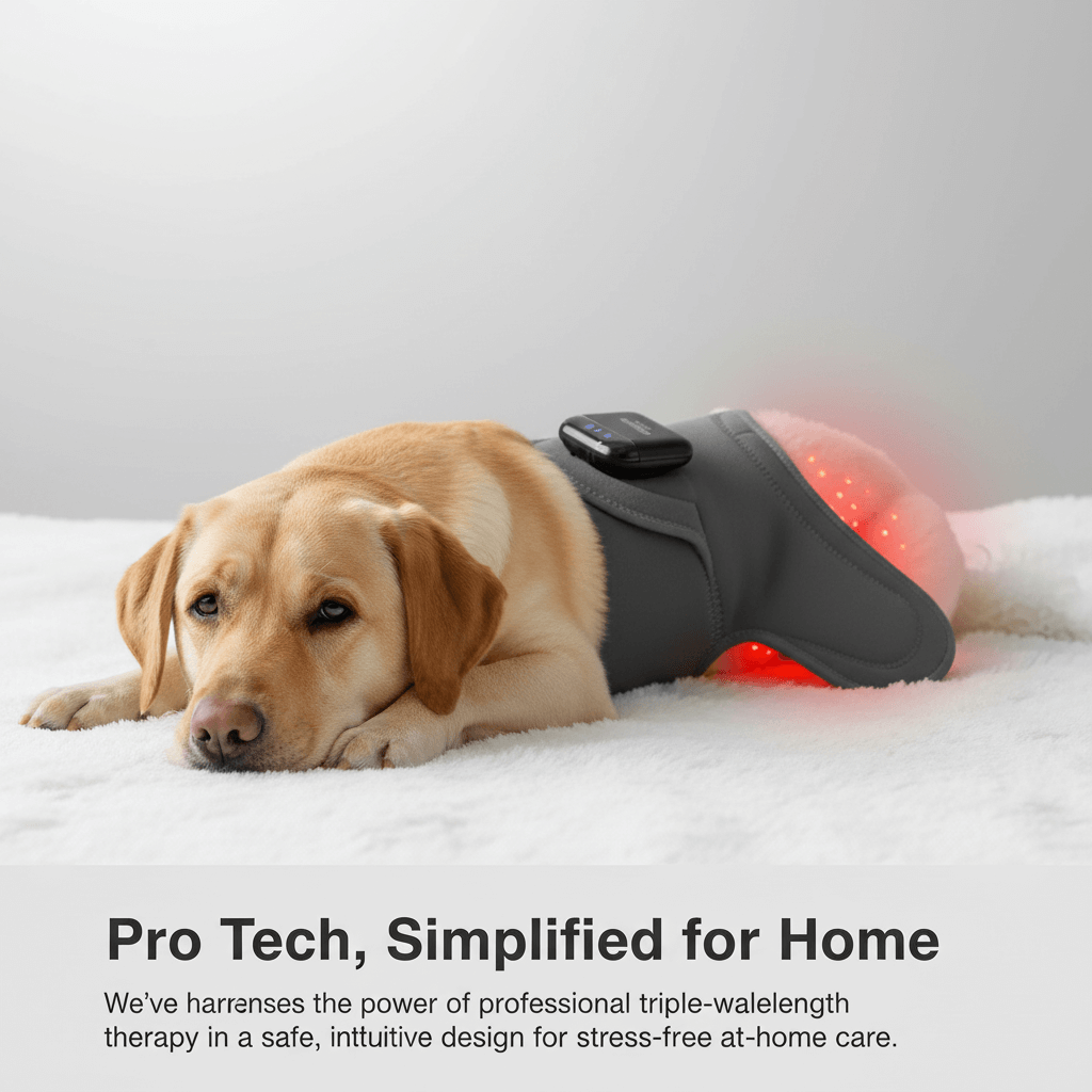 Soothing Red Light Pet Wrap for Joint Support - -Viva Essence Pet