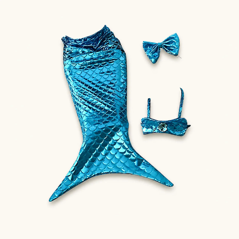 Accessoire fantaisie pour animaux avec une queue de sirène scintillante pour chien, idéal pour créer des photos inoubliables - vivaessencepet