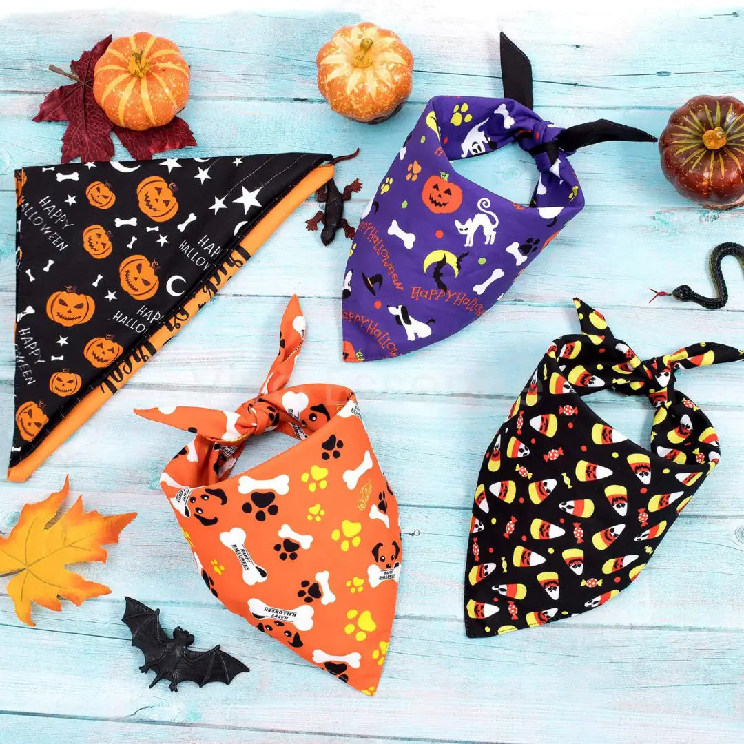 Spooky Cute Halloween Dog Bandana - Soft & Washable - Viva Essence