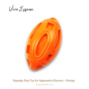 A heavy-duty dog toy for aggressive chewers, showing its durable, non-toxic rubber construction - vivaessencepet