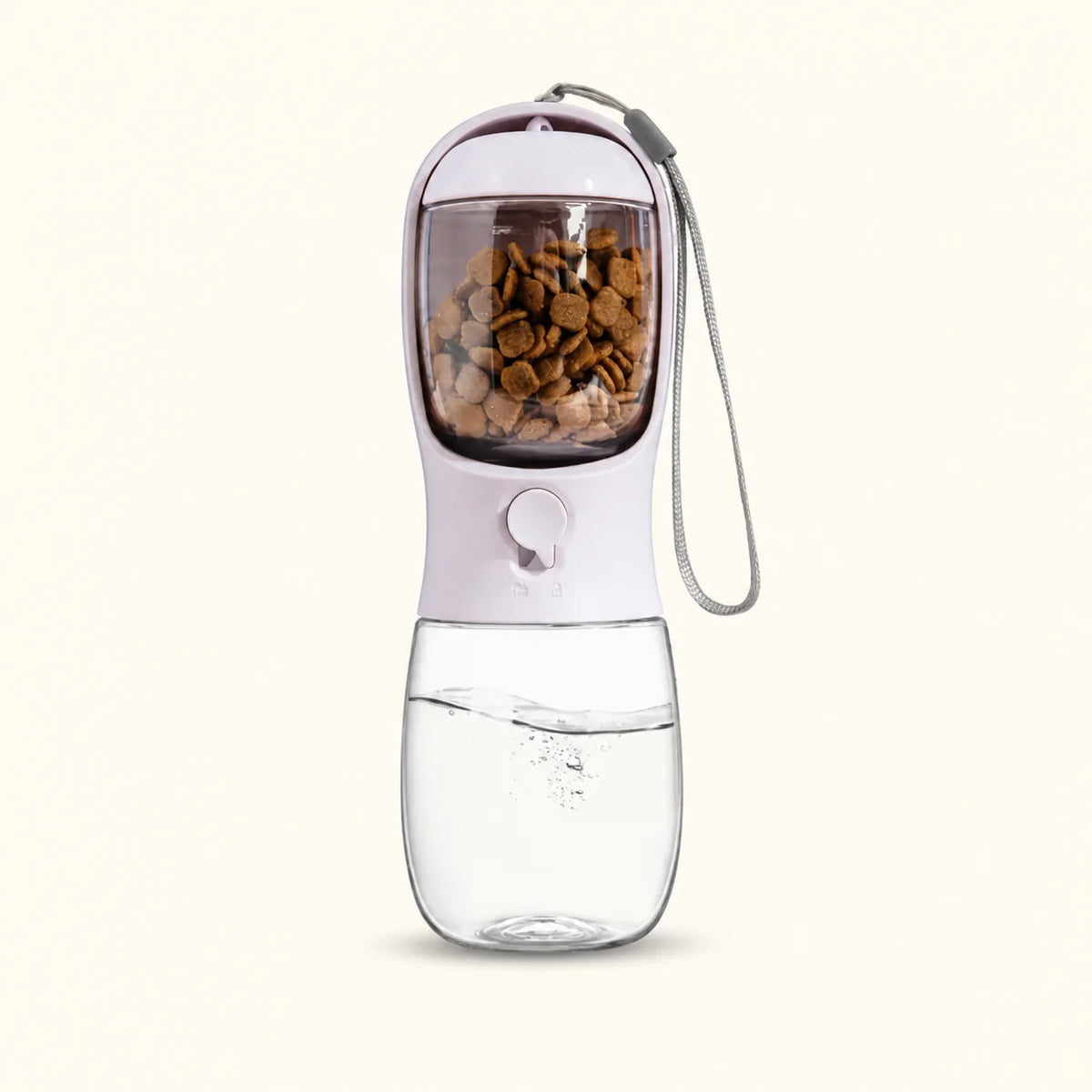 Aqua-Feast 2-in-1 reisfles voor huisdieren met 9 oz water en 7 oz voer voor eenvoudig voeden onderweg - vivaessencepet