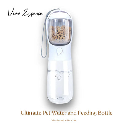 Ultimate Pet Water and Feeding Bottle - White Large - 18 oz Viva Essence