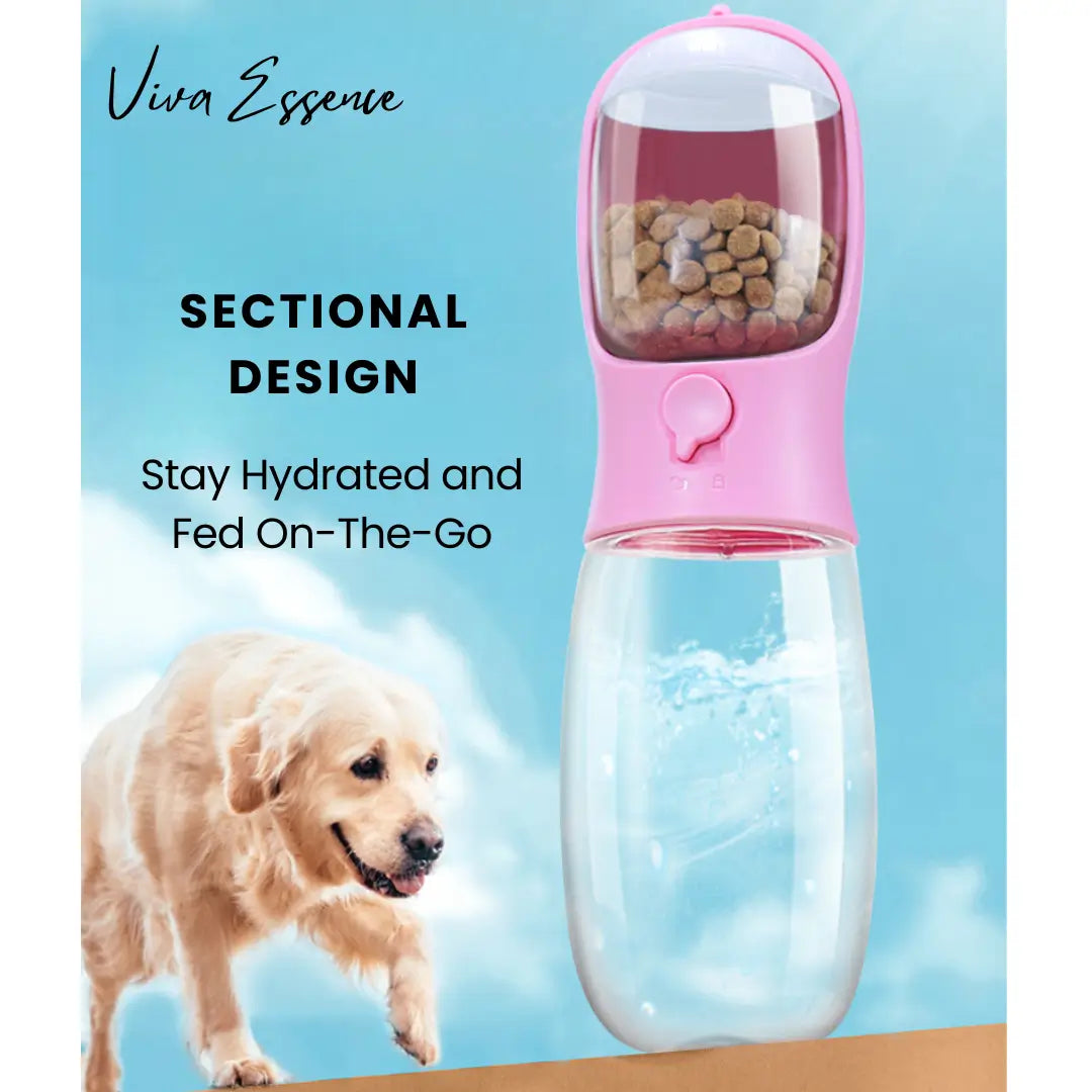 Ultimate Pet Water and Feeding Bottle - Pink Large - 18 oz Viva Essence