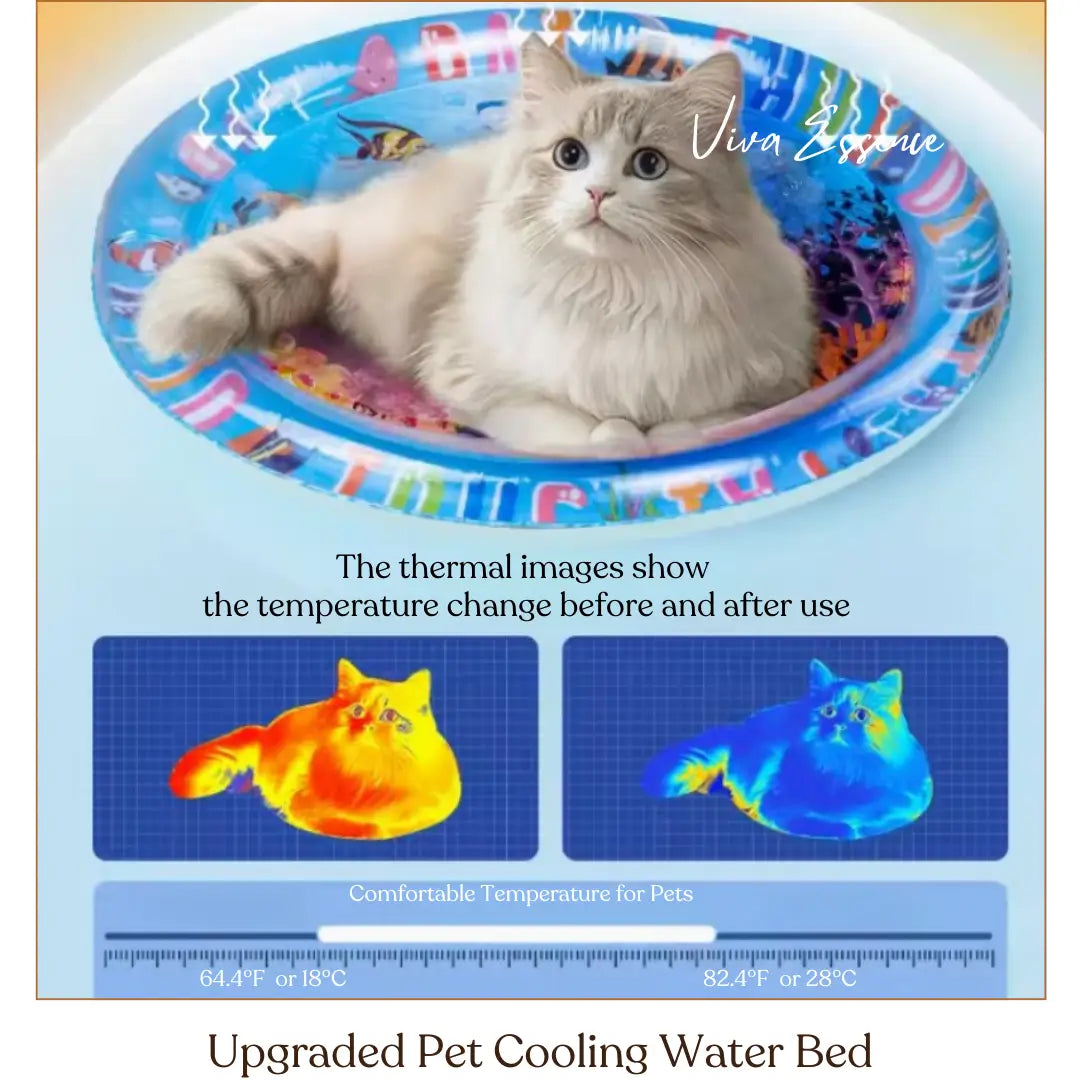 [Special Sale] Upgraded Thickness Pet Cooling Water Bed - Viva Essence