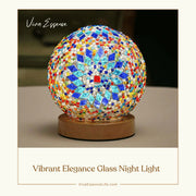 Elegant floral glass night light showcasing a soft, warm glow for sophisticated home lighting decor - vivaessencepet