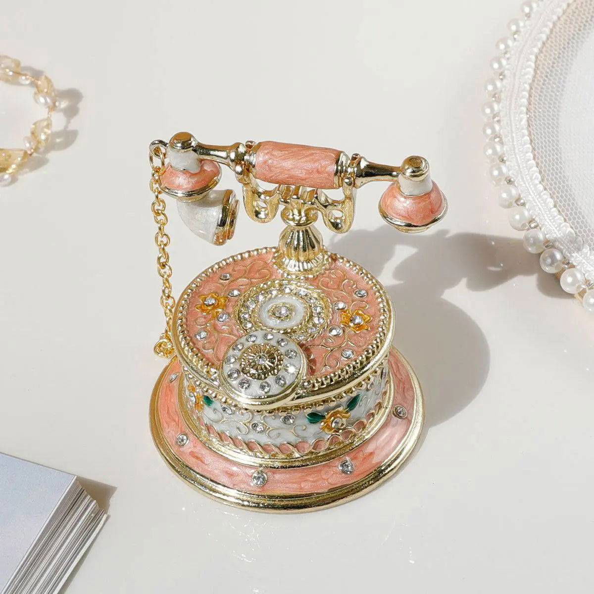 Vintage Elegance Telephone Jewelry Box - Viva Essence