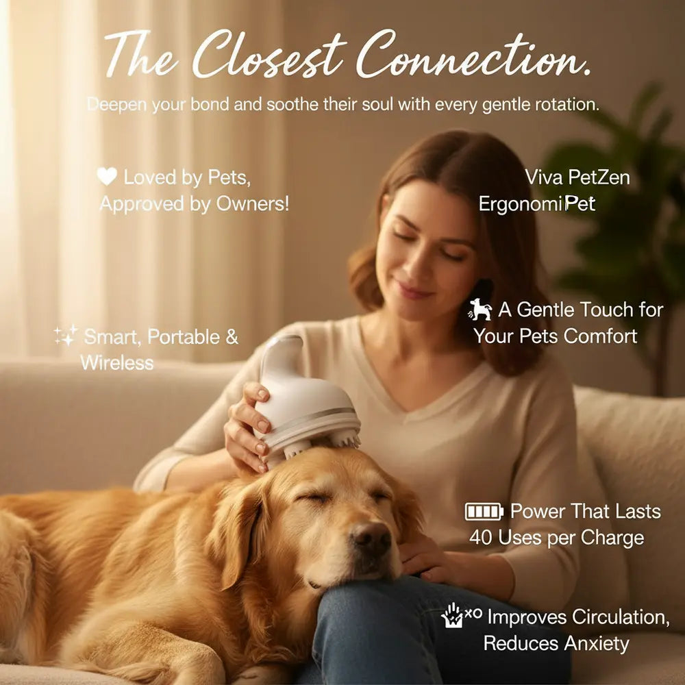 Viva PetZen Ergonomic Pet Massager - -Viva Essence Pet