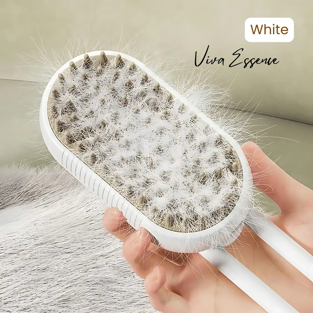 Pet Spray Massage Brush for Grooming - home spa handling for dogs & cats - vivaessencepet