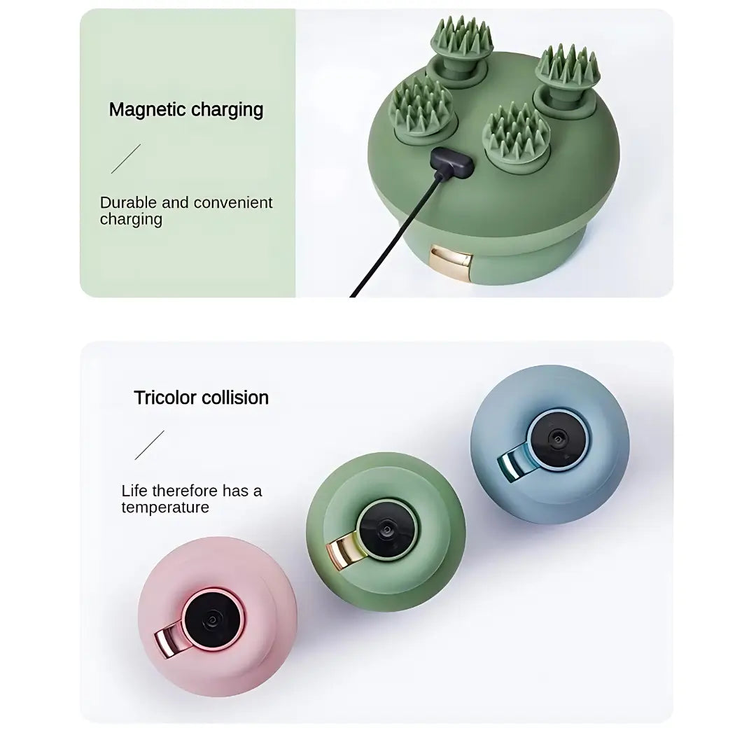 Safe scalp massager for pets featuring an intelligent ten-minute auto-off timer function - vivaessencepet