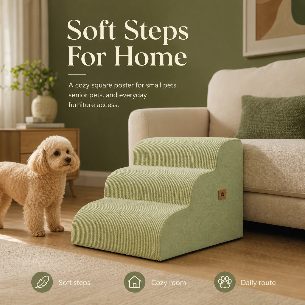 Non Slip Dog Cat Stairs, Soft Steps For Home