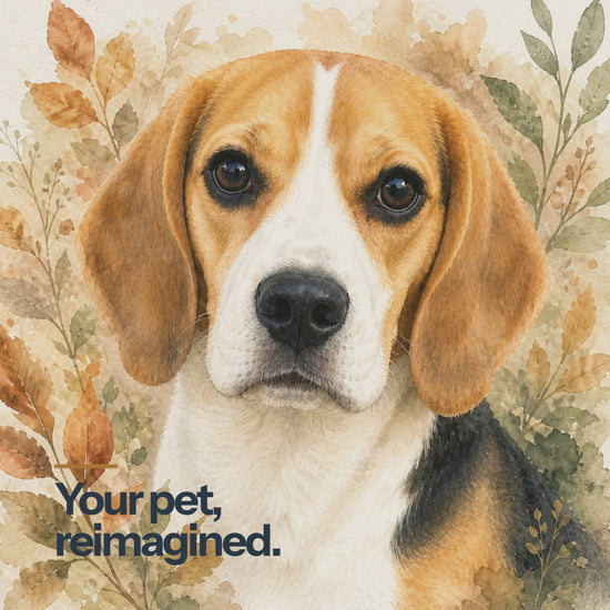 Custom pet portrait from photo transformation video