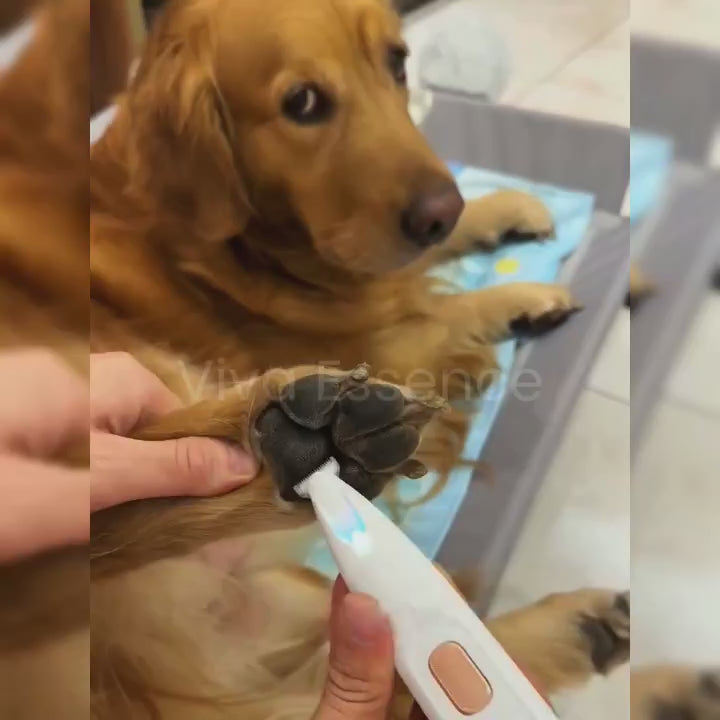 IPX7 waterproof pet hair clippers easily rinsed under tap water for quick and hygienic post-grooming cleanup - vivaessencepet
