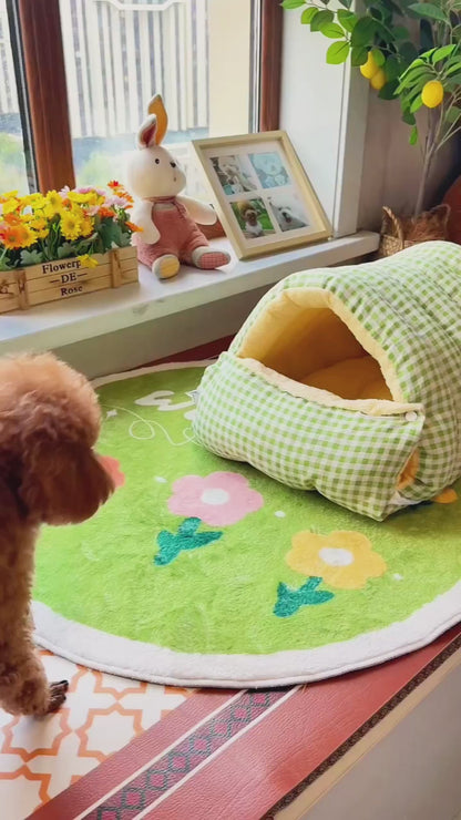 Cozy Cave Pet Bed for Security & Warmth